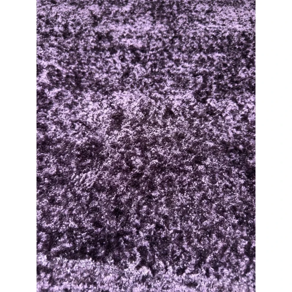 Pier 1 Throw Blanket Chenille PURPLE Soft Knotted Tie Boho Boucle Bed Couch